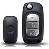 TopBest Guscio Chiave Telecomando Compatibile con SMART 453 FORTWO FORFOUR Cover Scocca Ricambio 3 Tasti Riparazione Sostituzione Lama Vergine