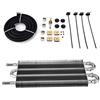 mumisuto Kit Radiatore Olio per Auto, Kit Radiatore Olio Trasmissione Servosterzo a Distanza per Autoveicoli a 4 File Convertitore Radiatore Automatico Manuale