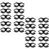 SagaSave Lot de 20 fascette di serraggio doppie in plastica PVC per scaffale, connettore a catena, pannelli di recinzione, accessori di fissaggio, nero