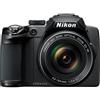 Nikon Fotocamera Bridge compatta Coolpix P500 - Nero + Nikon Nikkor 36X Wide Optical Zoom ED VR 22.5-810mm f/3.4-5.7 f/3.4-5.7 - refurbished