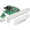 DELOCK PCI Express Card to 1 x internal USB 3.2 Gen 2 key A