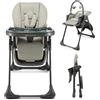 KINDERKRAFT Seggiolone Tummie 2in1 Grey