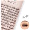 YOONOYA Ciglia singole, 144 pezzi 11 mm C Curl Wispy Lashes Cluster Extension ciglia fai da te personalizzate per ciglia a casa (QF - 11 mm)