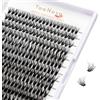 YOONOYA Ciglia Finte Naturali Ciuffetti Estensione Ciglia Individuali 280pcs 0.07mm 30D 9-16mm D Curl Lunghezza Mista Ciglia a Grappolo DIY Individuali(30D, 9-16mm-MIX)