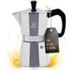 FOREVER Miss Moka Prestige INDUCTION 6 Tazze | Caffettiera Moka per Piano a Induzione | Macchina da Caffè in Innovativo Materiale Composite a 2 Strati | Con Guarnizione in Silicone