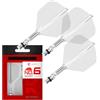 Target Darts K-Shift N. 6 Integrato Voli e Alberi | K Shift N. 6 Volo e Albero Sistema, Trasparente - K-Flex Corto Shift Shift Girevole Base, Professionali Freccette Accessori