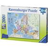 Ravensburger - Children's Puzzle - Puzzle 200 p XXL - Mappa dell'Europa - A partire da 8 anni - 12841