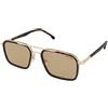 Carrera Carrera 362/S 2IK/Q6 | Occhiali da Sole Graduati o Non Graduati | Prova Online | Unisex | Metallo | Quadrati | Marrone, Oro, Havana | Adrialenti