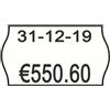 Printex Rotolo da 1000 etichette per prezzatrice Printex sagomate 26x16 mm bianco - R02830