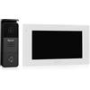 Byron Videocitofono, Touchscreen 7, a 2 Fili, Telecamera VGA | 52 melodie selezionabili, Angolo visivo 110°, Infrarossi fino 1 m, Grado IP44, DIC-24712