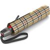 Knirps Ombrello tascabile Knirps T.200 Duomatic Animal - Automatico aperto/chiuso - A prova di tempesta - antivento - Animal-Look - Beige