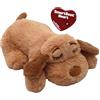 Snuggle Puppie Snuggle Puppy Giocattolo per cuccioli con battito cardiaco per cani, sollievo dall'ansia e aiuto calmante per cani, comodo giocattolo per cani, allenamento comportamentale e aiuto per dormire