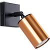 SOLLUX lighting - Winx Wall lamp - Lampade da parete - Lampada decorativa - Lampada LED - Basso consumo energetico - GU10, 1x max 10W LED, ~230V, 50Hz - Nero/Rame - 8x8x18,5cm
