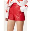 Fatto a mano Pantaloni eleganti da donna per cocktail party rossi pantaloncini di design i...