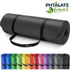 TRESKO Tappetino yoga 190x100x1,5 cm Tappetino fitness Tappetino ginnastica Pilates Nero