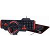 GEMBIRD Gembird GGS-UMG4-02 tastiera Mouse incluso Gaming USB QWERTY US English Nero