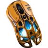 GravaStar Mouse da gioco wireless GravaStar Mercury M1 Pro, dongle 1K, 26.000 DPI, PAW3395, 5 luci RGB Glowsync, Combat Yellow