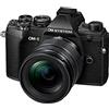 OM SYSTEM Fotocamera OM SYSTEM OM-5 con sistema Micro Quattro Terzi, incl. obiettivo M.Zuiko Digital ED 12-45mm PRO, sensore Live MOS da 20MP, stabilizzazione dell'immagine a 5 assi migliorata, IP53, nero/nero