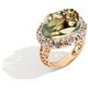 POMELLATO Anello pomellato tango in oro, prasiolite e diamanti
