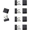 Intenso Micro Line 64 GB USB Stick 5er Pack - Mini USB 2.0 Memory Stick - Compact Data Carrier for PC, Laptop, Car & TV - Black 5X 64 GB