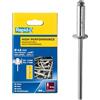 Rapid Scatola da 350 Rivetti in Alluminio da Ø4.8 x 10 mm Adatti a Fissare Parafanghi, Coperture in Metallo e Plastica, Segnaletica e Lamiere (5001435)