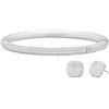 Michael Kors Premium Donna Bracciale in ottone color argento, MKJ8618SET