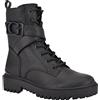 GUESS Women's Orana Combat Boot, Black, 8