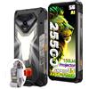 Ulefone Armor 34 Pro 5G Rugged Smartphone with Proiettore,32GB+512GB/2TB,25500mAh 66W Android 15 Telefono Indistruttibile,6.95''FHD+120Hz,50MP+64MP Visione Notturna 1100LM Luce Campeggio,WiFi 6E/NFC