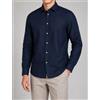 Amirante Antica Sartoria Napoletana Camicia uomo in puro lino collo francese tinta unita - slim fit