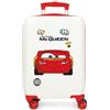 Disney Joumma Disney Cars Mcqueen Rosso Valigia da Cabina Bianco 33x50x20 cm Rigido 2.35 kgs Lucchetto a Combinazione Laterale ABS 2.35 kgs 33L Bagaglio a Mano