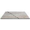 L'Arcolaio Piano HPL 70x70 White Moon Geo Bianco 10mm Made in Italy