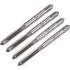 QUARKZMAN Set di 2 Maschi a Mano Metrici, M4 x 0.5 Maschi Conici/Filettatura Inferiore Kit Maschi a Vite Acciaio per Utensili Lega Strumenti Maschiatura Filettatura Manuale Riparazione