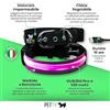 Petty Collare Led Biothane Xs Rosa Cane Xs: Larghezza Nastro 2,0 Cm; Circonferenza Collo 28-33 Cm; Resistenza Dichiarata 102 Kg