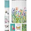 arteneur® - Fiori Colorati - Tenda da Doccia Antimuffa 120x200 - Riciclata con Oeko-Tex Standard 100 - Orlo Appesantito, Opaca, Impermeabile, Lavabile, 8 Anelli e E-Book