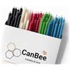 CanBee Candele di cera 100 Candele Colorate Sottili in Cera d'Api Naturale - Set Multicolore per Rituali, Meditazione e Yoga - Senza Fumo - 16 cm x 0,5 cm - Durata circa 40 Minuti - CanBee