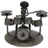 NOVICA Statua rustica del musicista dei ricambi auto riciclati, batterista rustico '