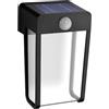 PHILIPS LED Shroud Lampada Solare da Parete per Esterni, Luce Bianca Calda, 2.3W, Sensore di Movimento, IP44, Nero