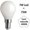 Bot Lighting S.r.l. Lampadina Sfera Piccola led 7w Luce Naturale 4000k 1055 Lumen e14 bot