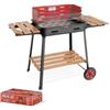 Machieraldo Barbecue a Carbonella Royal Acciaio e Legno Griglia Cromata 50x36 cm 53x39x80 cm