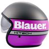 Blauer Casco Moto Jet Blauer Pilot 4.0 Titanio Fucsia Opaco