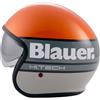 Blauer Casco Moto Jet Blauer Pilot 4.0 Arancio Grigio Lucido