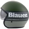 Blauer Casco Moto Jet Blauer Pilot 4.0 Verde Grigio Opaco