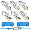 GMMG Tenditore per corda, tenditore per corda, con scooter, Rope Roller, Rope Tightening Tool per corde da 3 mm, 4 mm, per campeggio, canottaggio, attività all'aperto