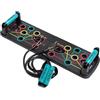 TREXO Tavola da flessione, multifunzionale, colore nero, con codice push-up, in ABS e TP Comapect, 66 x 20 x 2 cm, versatile allenamento della forza, maniglie antiscivolo