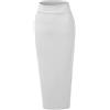 ShiFan Donna Eleganti Vita Alta Bodycon Maxi Gonna A Tubino Aderente Longuette Bianco XL