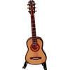Modellino Chitarra Classica 10cm Supporto Custodia Music Gift Regalo Musica
