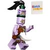 LEGO Ninjago: PoulErik Minifig con 2 teste, pugnale e scudo tribale