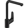 hansgrohe Focus M41 Miscelatore cucina monocomando 280, 1 getto, nero opaco, 31817670