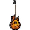 Eko JAZZ SUNBURST Chitarra semi-acustica 22T in Laurel selettore toggle a 3 vie