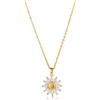 HMOOY Collana Girasole Placcata Oro - You Are My Sunshine Con Ciondolo Fiore Adorabile - Gioielli Margherita Per Donne Ragazze (Oro)